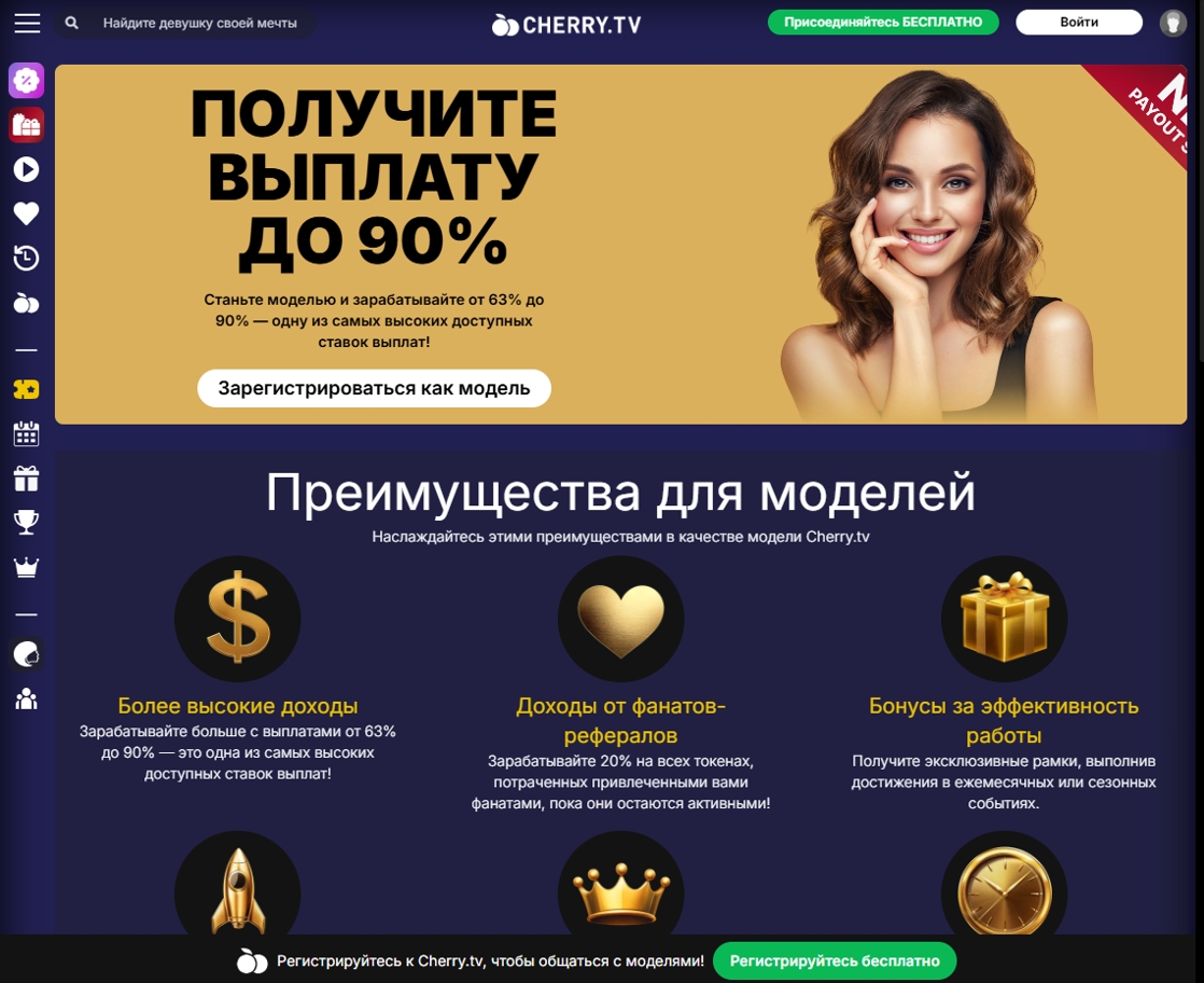 Лучшие вебкам сайты для работы моделью