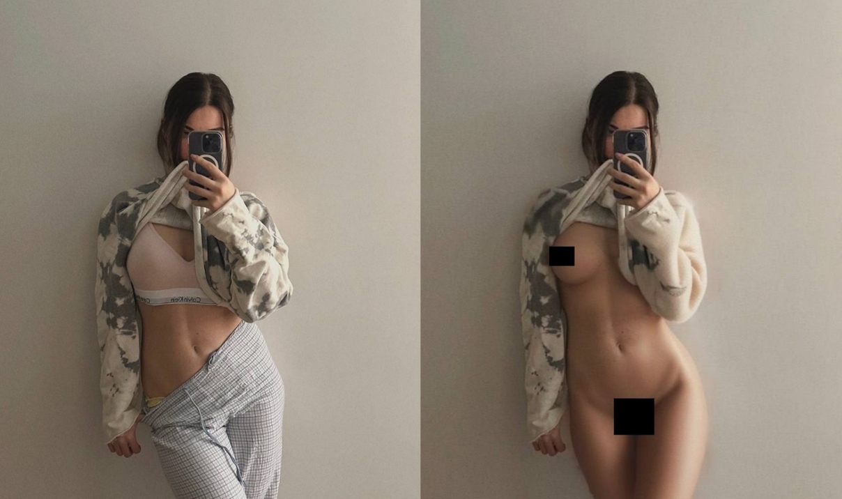 раздеть по фото девушку